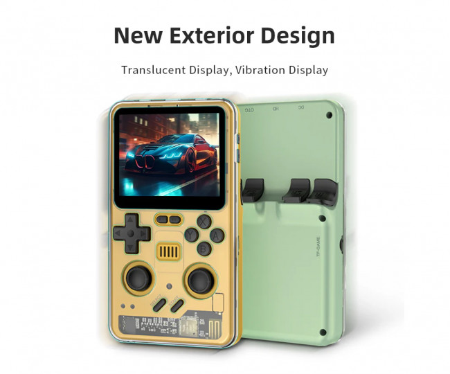 Портативная игровая приставка POWKIDDY RGB20 PRO (Yellow)